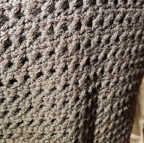 Retro 1970s Crochet Mod Brown and Yellow Vest With Pockets Retro Crochet - Picture 3 of 11